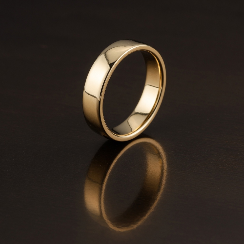 A plain gold ring